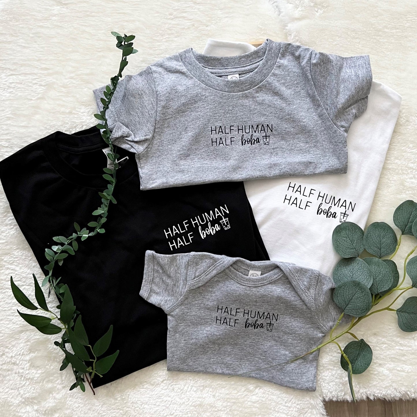 Half Human Half Boba Adult Tee