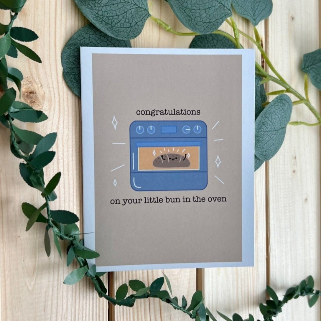 Congratulations On Your Little Bun In The Oven Card