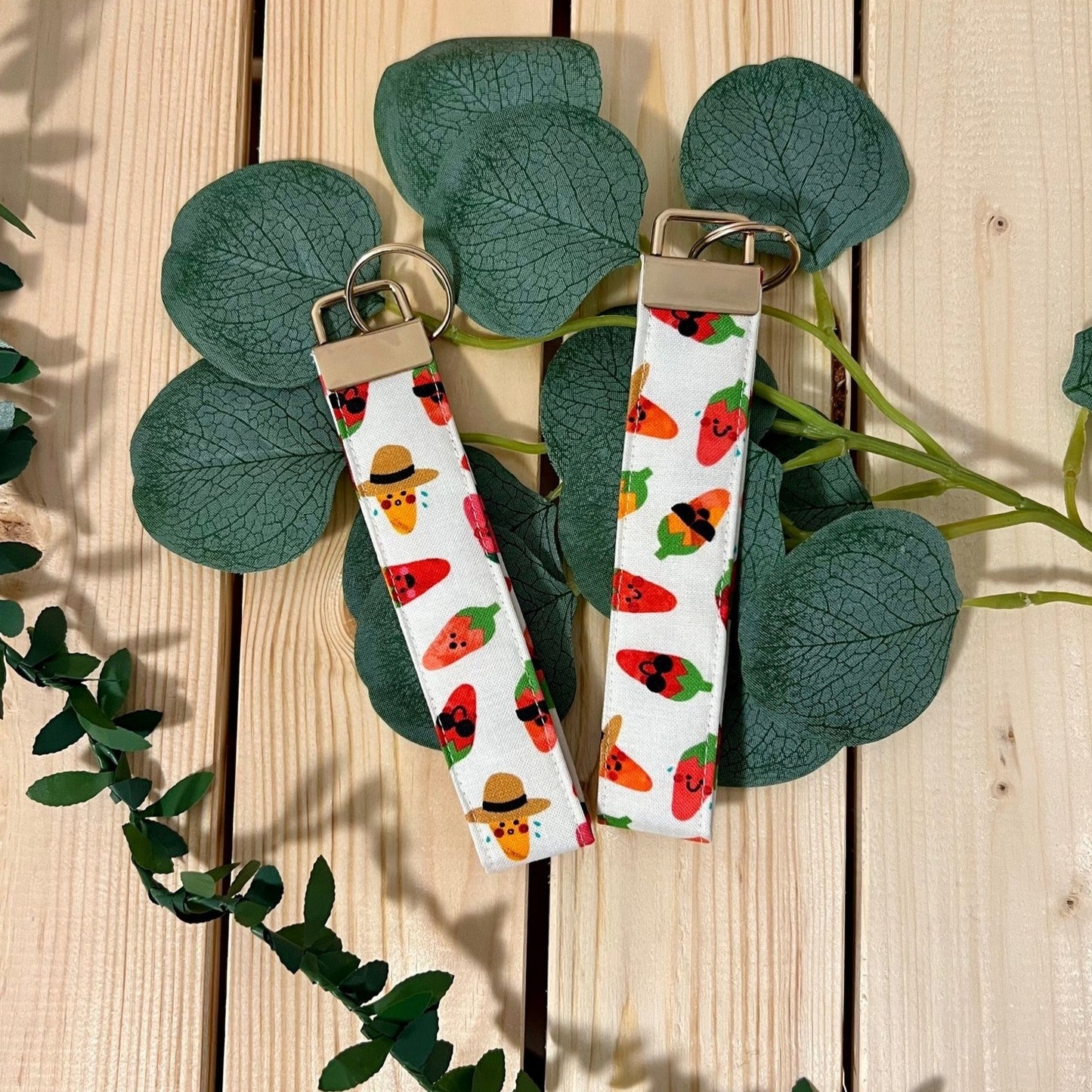 Cool Carrot Wristlet Keychain