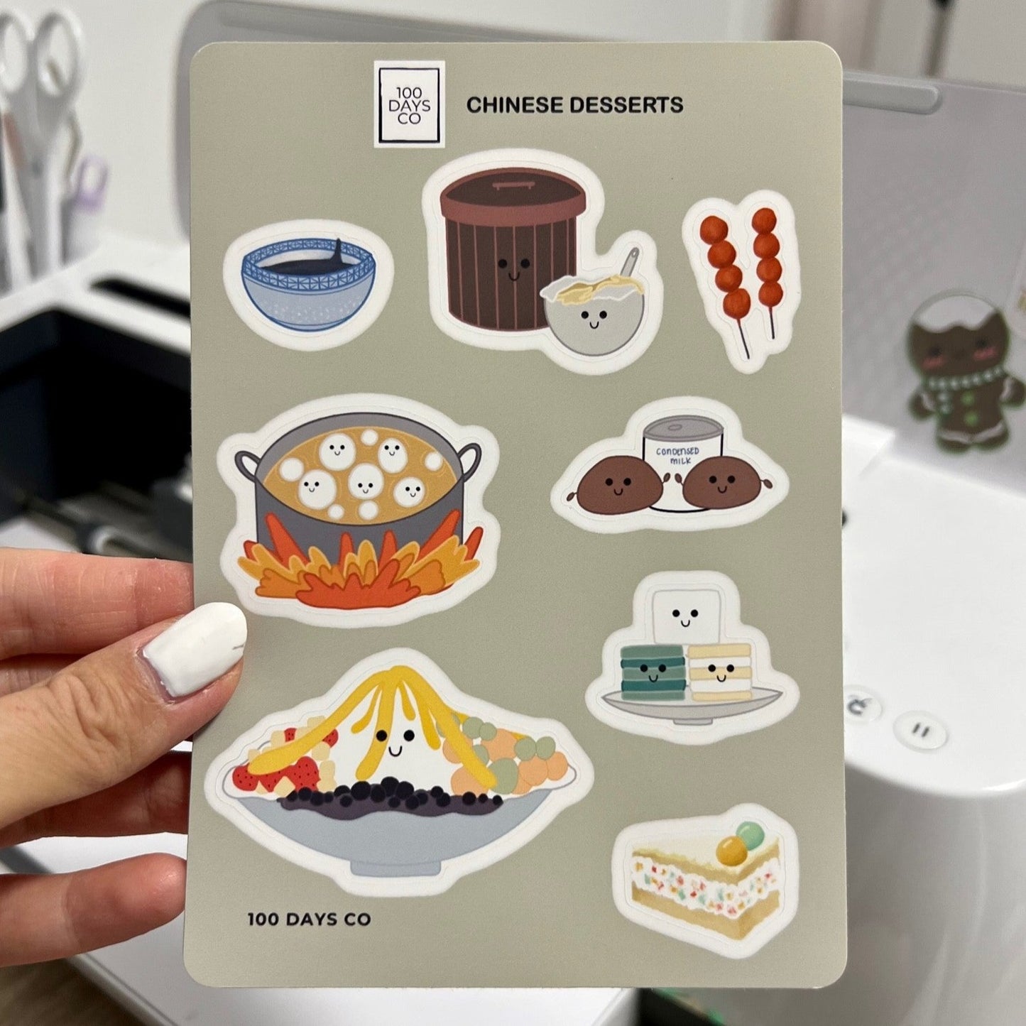 Chinese Dessert Sticker Sheet