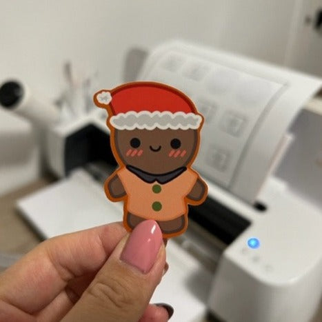 Gingerbread Man Sticker / Magnet