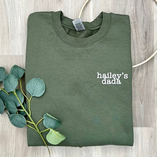 Custom - Dada or Mama Adult Tee / Crewneck