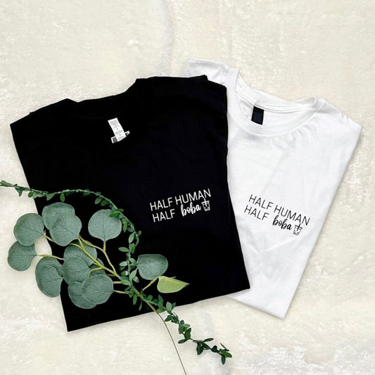 Half Human Half Boba Adult Tee