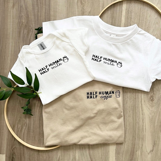 Half Human Half Coffee / Milk Set