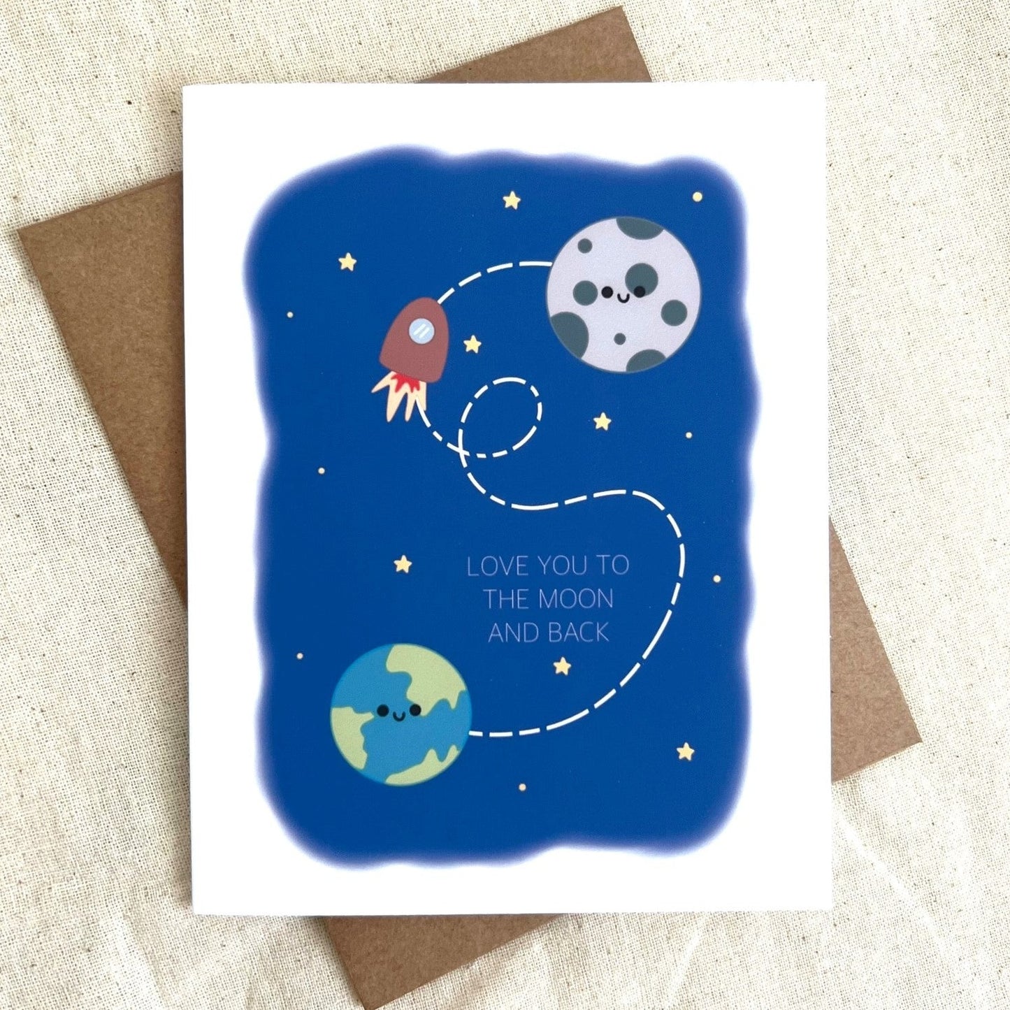 Moon and Back Card