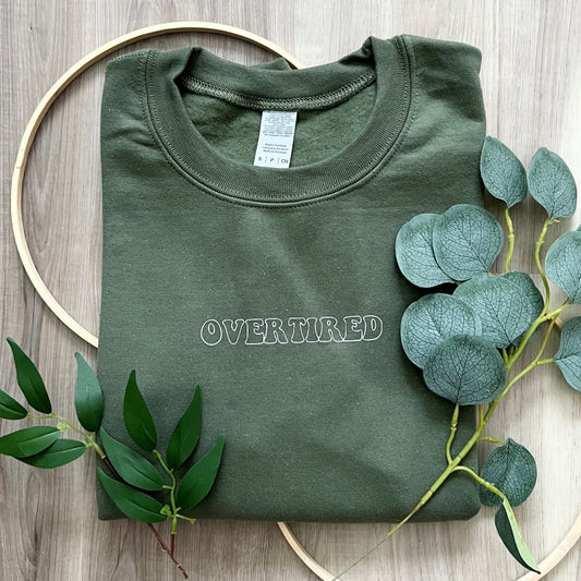 Overtired Adult Crewneck