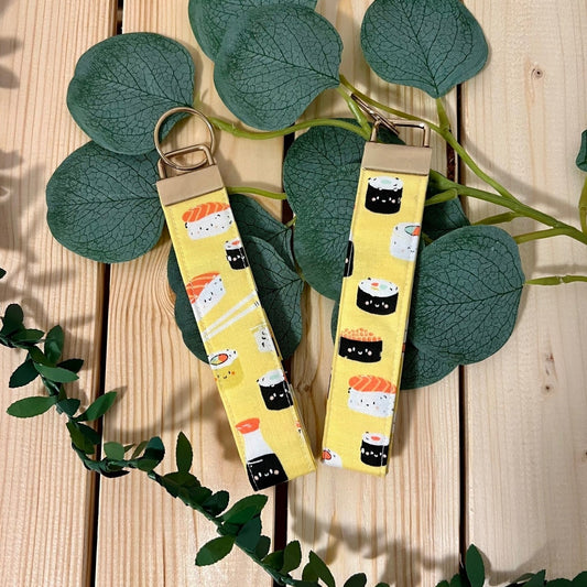Sushi Wristlet Keychain