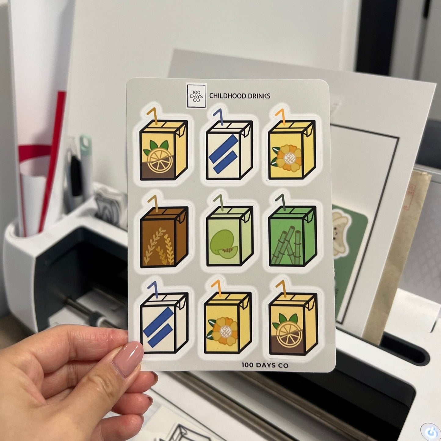 Childhood Drinks Sticker Sheet