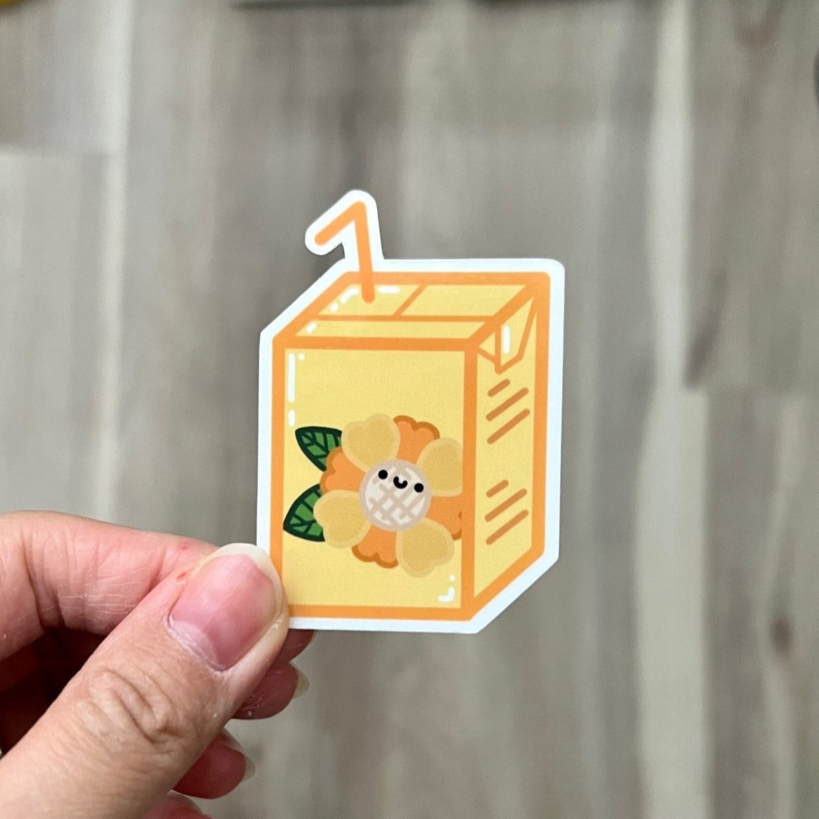 Flower Drink Single Sticker / Magnet