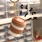 Coffee Cup Fidget Toy Clicker Keychain