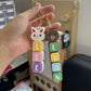 Customized Name Bunny Clicker Keychain