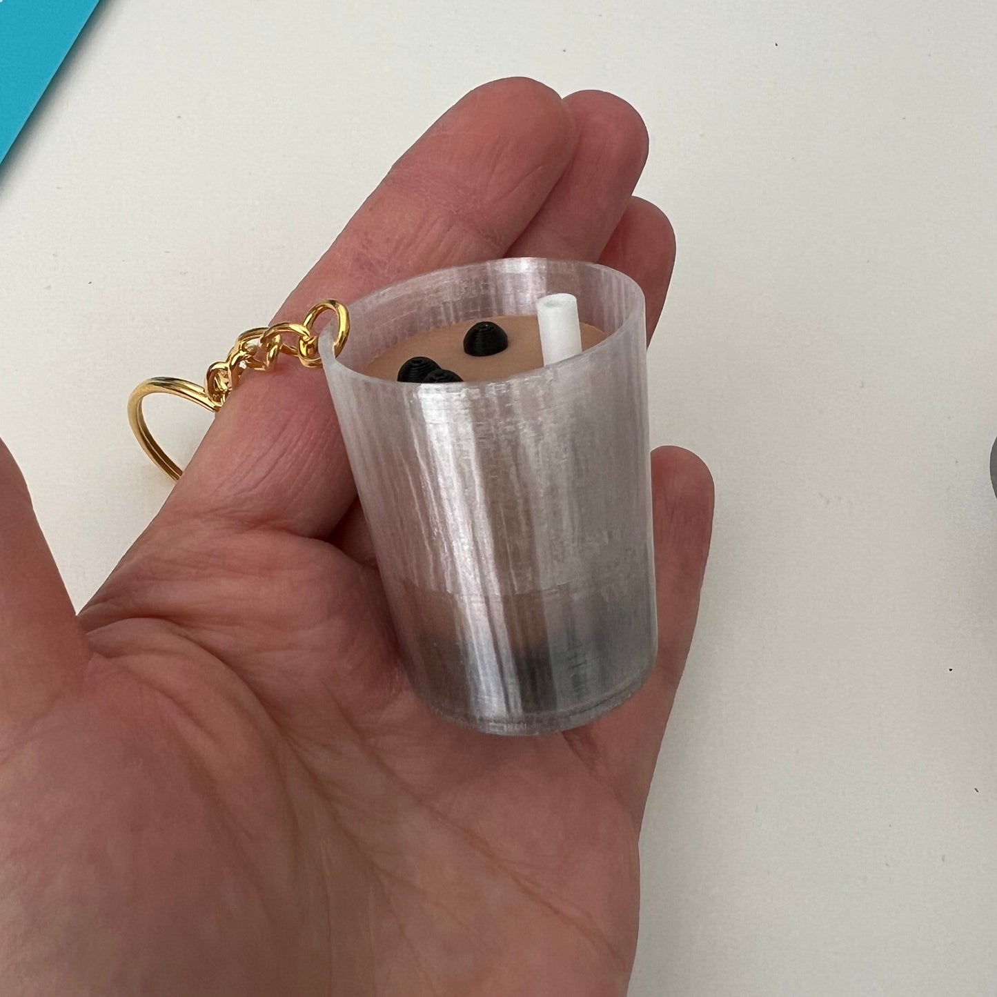 Boba Tea Bubbletea Fidget Clicker Keychain