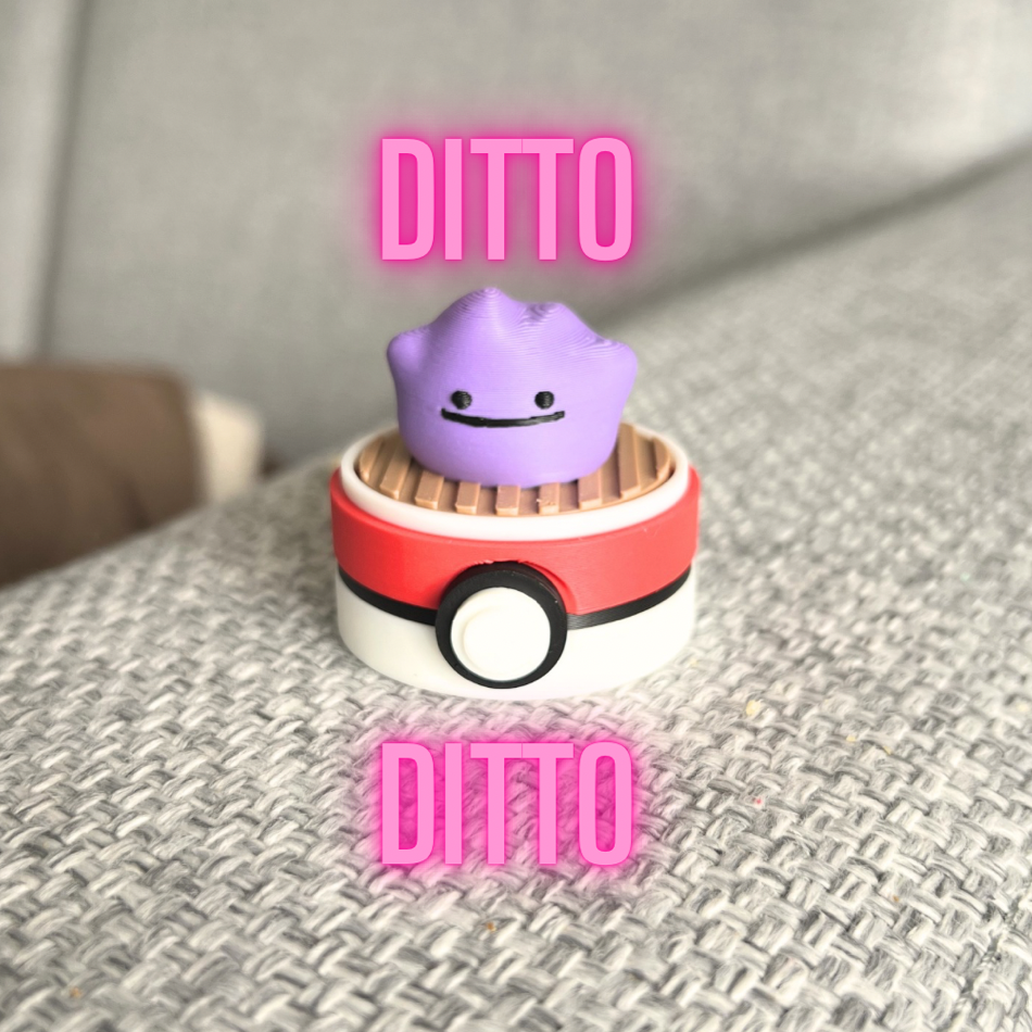 Ditto Pokemon Fidget Clicker | Anime Figure, Mechanical Keyboard, Anime Gifts 3D Printed Fidget Toy