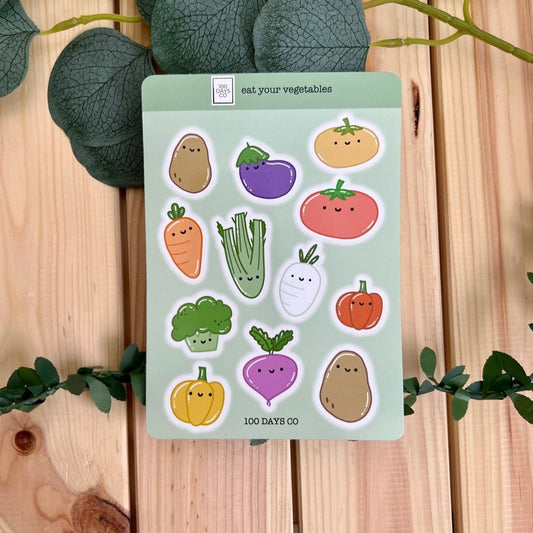 Eat Your Vegetables Sticker Sheet