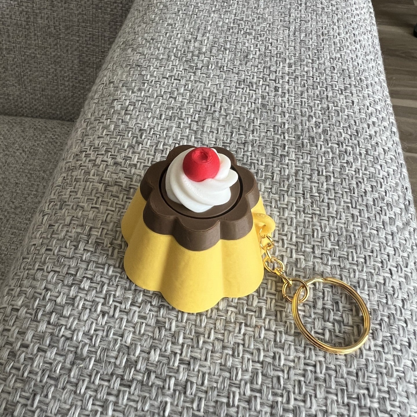 Japanese Pudding Fidget Keychain