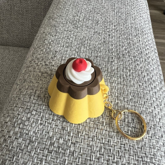Japanese Pudding Fidget Keychain
