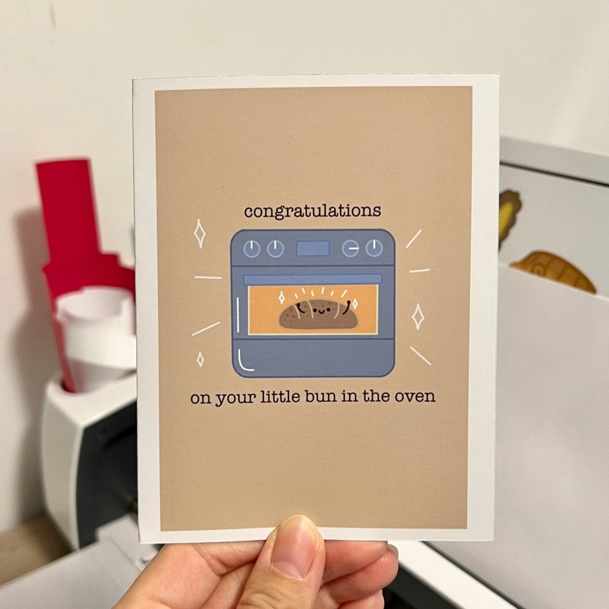 Congratulations On Your Little Bun In The Oven Card