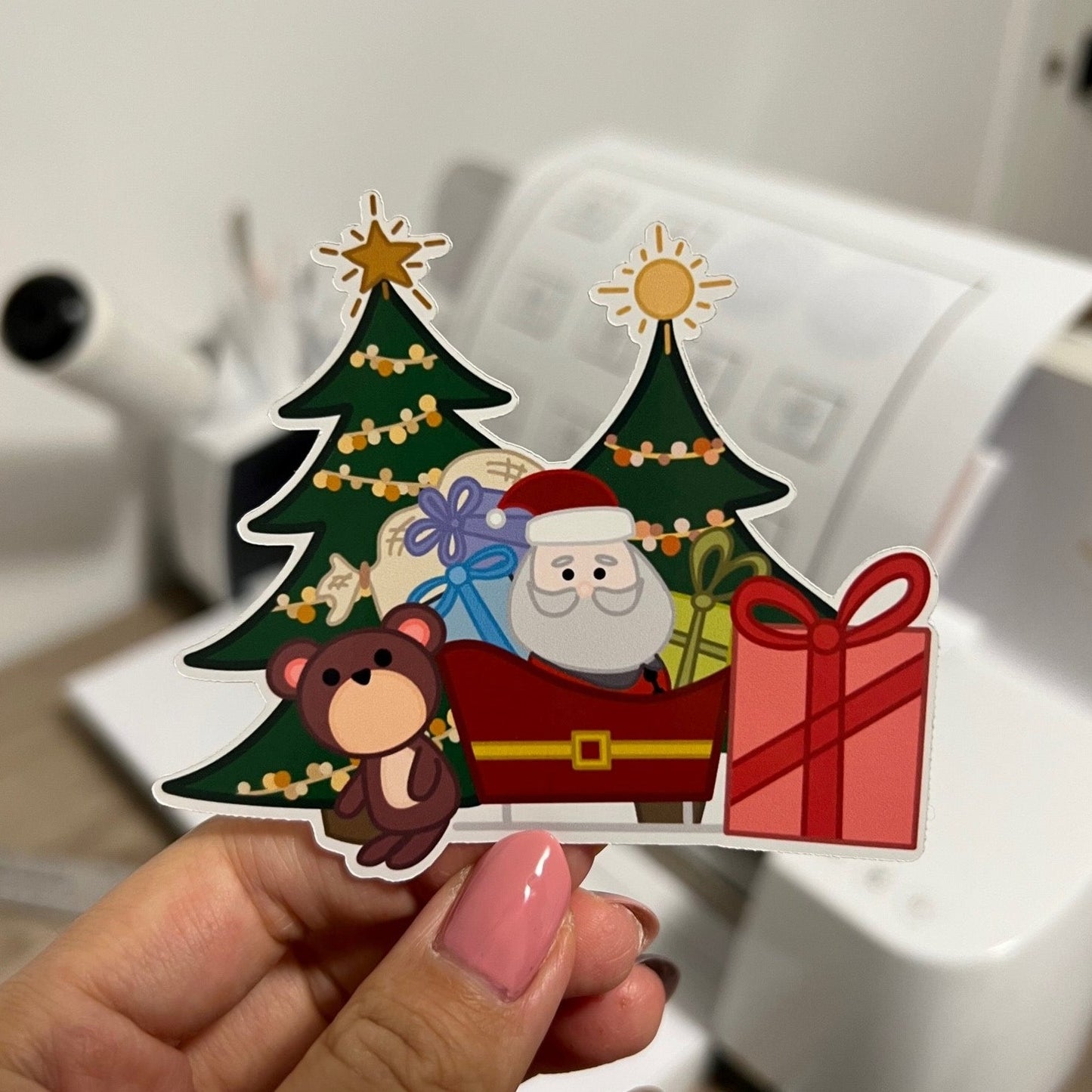 Jolly Santa Sticker / Magnet