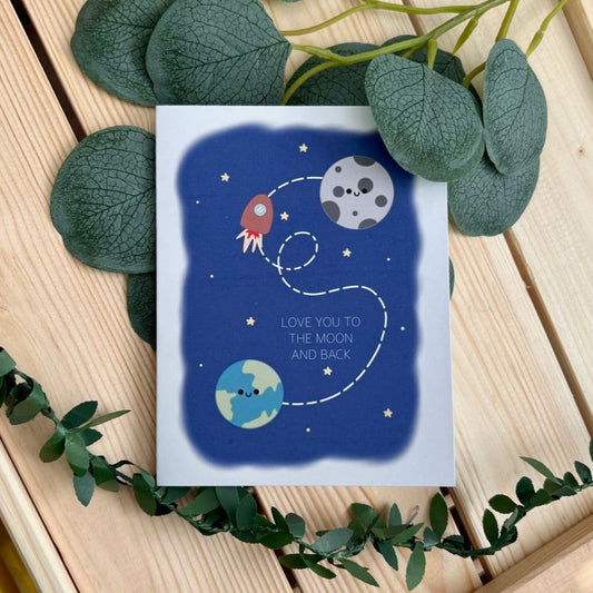 Moon and Back Card